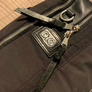 D&G versatile canvas and leather trim backpack